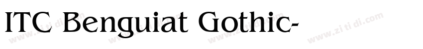 ITC Benguiat Gothic字体转换